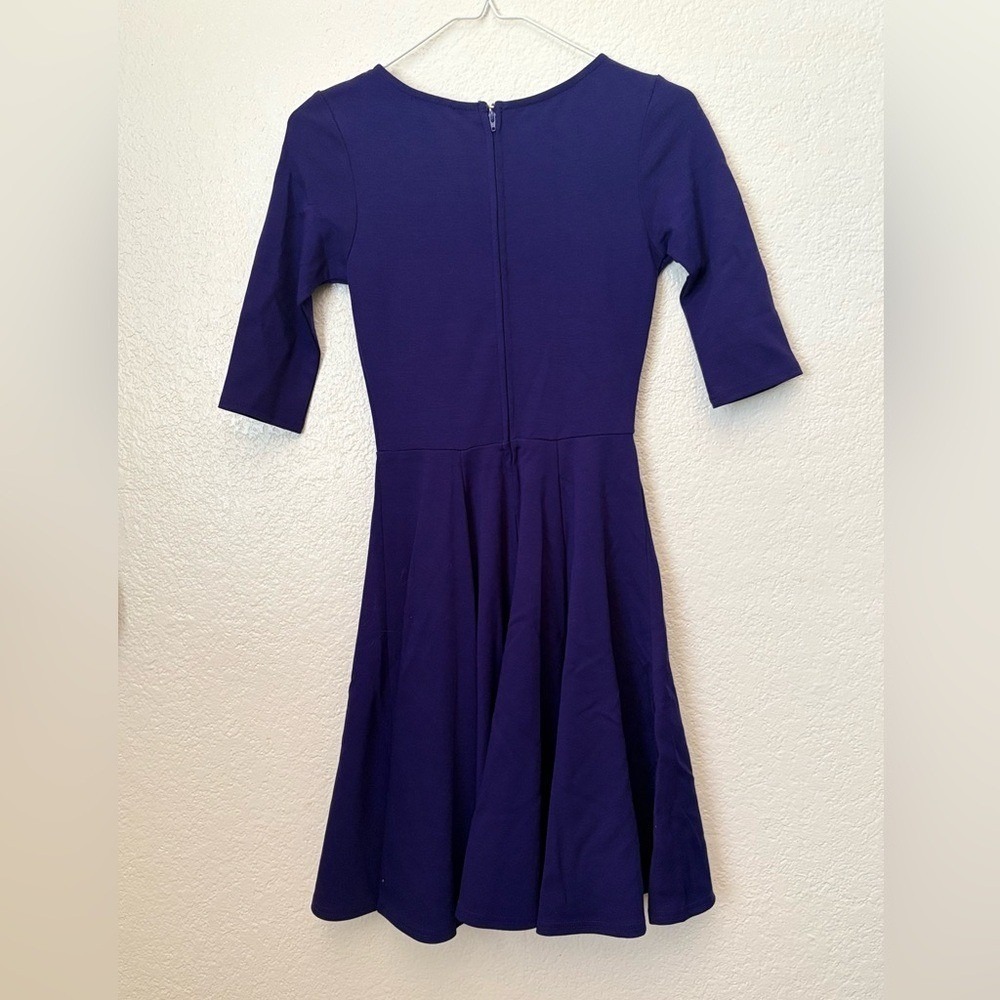 Unique Vintage x GB Fit and Flare Dress Preppy Wedding Guest Retro Summer Party - Picture 6 of 6